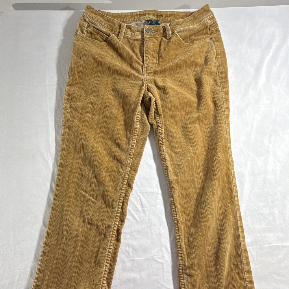 Willi Smith Worn Jeans Womens Tan Corduroy Bootcut Jeans Mid Rise Size 8/29